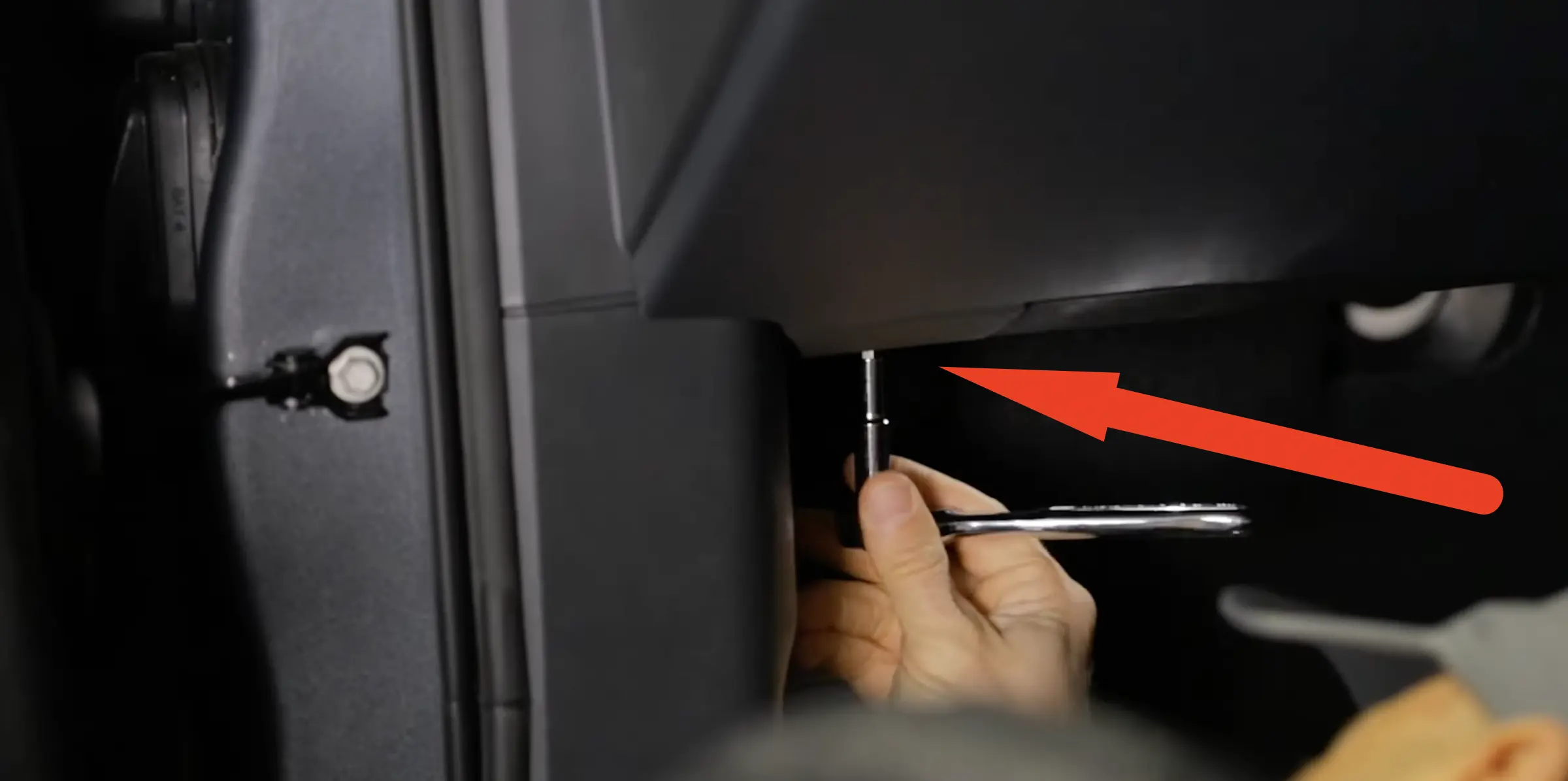 How to access the Rivian R1T driver's side fuse box kick panel